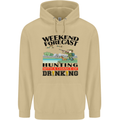 Hunting Weekend Alcohol Beer Funny Hunter Mens 80% Cotton Hoodie Sand