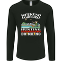 Hunting Weekend Alcohol Beer Funny Hunter Mens Long Sleeve T-Shirt Black