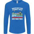 Hunting Weekend Alcohol Beer Funny Hunter Mens Long Sleeve T-Shirt Royal Blue