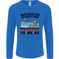 Hunting Weekend Alcohol Beer Funny Hunter Mens Long Sleeve T-Shirt Royal Blue