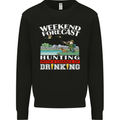 Hunting Weekend Alcohol Beer Funny Hunter Mens Sweatshirt Jumper Black