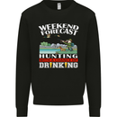 Hunting Weekend Alcohol Beer Funny Hunter Mens Sweatshirt Jumper Black