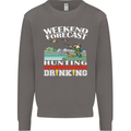 Hunting Weekend Alcohol Beer Funny Hunter Mens Sweatshirt Jumper Charcoal