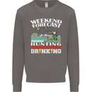 Hunting Weekend Alcohol Beer Funny Hunter Mens Sweatshirt Jumper Charcoal