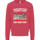 Hunting Weekend Alcohol Beer Funny Hunter Mens Sweatshirt Jumper Heliconia