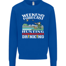 Hunting Weekend Alcohol Beer Funny Hunter Mens Sweatshirt Jumper Royal Blue