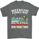 Hunting Weekend Alcohol Beer Funny Hunter Mens T-Shirt Cotton Gildan Charcoal
