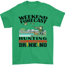 Hunting Weekend Alcohol Beer Funny Hunter Mens T-Shirt Cotton Gildan Irish Green