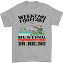 Hunting Weekend Alcohol Beer Funny Hunter Mens T-Shirt Cotton Gildan Sports Grey