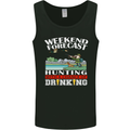 Hunting Weekend Alcohol Beer Funny Hunter Mens Vest Tank Top Black
