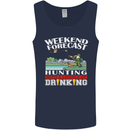 Hunting Weekend Alcohol Beer Funny Hunter Mens Vest Tank Top Navy Blue