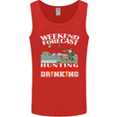Hunting Weekend Alcohol Beer Funny Hunter Mens Vest Tank Top Red
