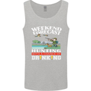 Hunting Weekend Alcohol Beer Funny Hunter Mens Vest Tank Top Sports Grey