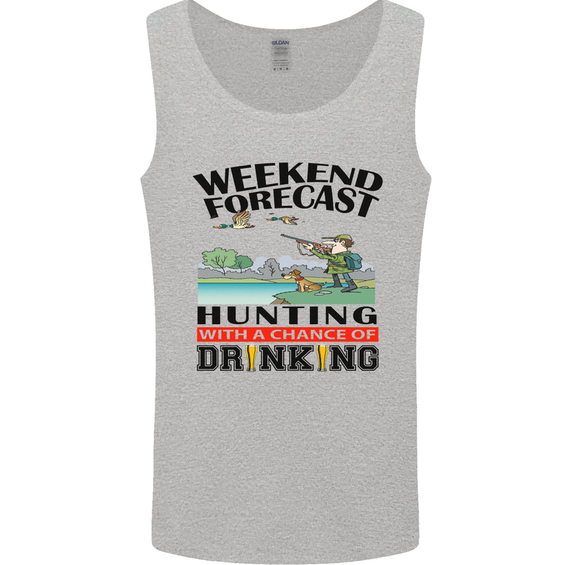Hunting Weekend Alcohol Beer Funny Hunter Mens Vest Tank Top Sports Grey