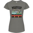 Hunting Weekend Alcohol Beer Funny Hunter Womens Petite Cut T-Shirt Charcoal