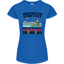 Hunting Weekend Alcohol Beer Funny Hunter Womens Petite Cut T-Shirt Royal Blue