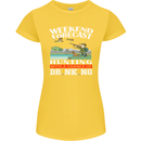 Hunting Weekend Alcohol Beer Funny Hunter Womens Petite Cut T-Shirt Yellow