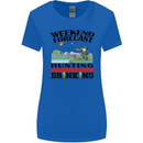 Hunting Weekend Alcohol Beer Funny Hunter Womens Wider Cut T-Shirt Royal Blue