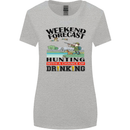 Hunting Weekend Alcohol Beer Funny Hunter Womens Wider Cut T-Shirt Sports Grey