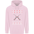 Huntsmath Christmas Hunting Funny Xmas Childrens Kids Hoodie Light Pink