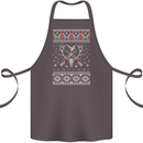 Huntsmath Christmas Hunting Funny Xmas Cotton Apron 100% Organic Dark Grey