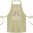 Huntsmath Christmas Hunting Funny Xmas Cotton Apron 100% Organic Khaki