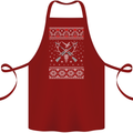 Huntsmath Christmas Hunting Funny Xmas Cotton Apron 100% Organic Maroon