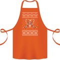 Huntsmath Christmas Hunting Funny Xmas Cotton Apron 100% Organic Orange