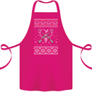 Huntsmath Christmas Hunting Funny Xmas Cotton Apron 100% Organic Pink