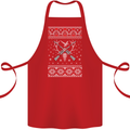Huntsmath Christmas Hunting Funny Xmas Cotton Apron 100% Organic Red