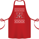 Huntsmath Christmas Hunting Funny Xmas Cotton Apron 100% Organic Red