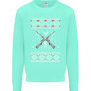 Huntsmath Christmas Hunting Funny Xmas Kids Sweatshirt Jumper Peppermint