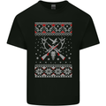 Huntsmath Christmas Hunting Funny Xmas Kids T-Shirt Childrens Black