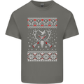 Huntsmath Christmas Hunting Funny Xmas Kids T-Shirt Childrens Charcoal