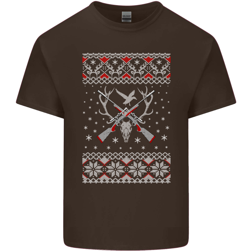 Huntsmath Christmas Hunting Funny Xmas Kids T-Shirt Childrens Chocolate