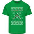 Huntsmath Christmas Hunting Funny Xmas Kids T-Shirt Childrens Irish Green