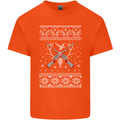 Huntsmath Christmas Hunting Funny Xmas Kids T-Shirt Childrens Orange