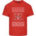 Huntsmath Christmas Hunting Funny Xmas Kids T-Shirt Childrens Red