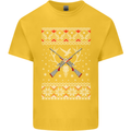 Huntsmath Christmas Hunting Funny Xmas Kids T-Shirt Childrens Yellow
