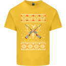 Huntsmath Christmas Hunting Funny Xmas Kids T-Shirt Childrens Yellow