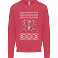 Huntsmath Christmas Hunting Funny Xmas Mens Sweatshirt Jumper Heliconia