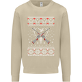 Huntsmath Christmas Hunting Funny Xmas Mens Sweatshirt Jumper Sand