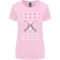Huntsmath Christmas Hunting Funny Xmas Womens Wider Cut T-Shirt Light Pink