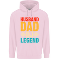 Husband Dad DJ Legend Fathers Day Childrens Kids Hoodie Light Pink