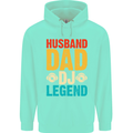 Husband Dad DJ Legend Fathers Day Childrens Kids Hoodie Peppermint