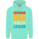 Husband Dad DJ Legend Fathers Day Childrens Kids Hoodie Peppermint