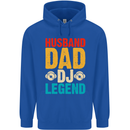Husband Dad DJ Legend Fathers Day Childrens Kids Hoodie Royal Blue