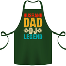 Husband Dad DJ Legend Fathers Day Cotton Apron 100% Organic Forest Green