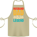 Husband Dad DJ Legend Fathers Day Cotton Apron 100% Organic Khaki