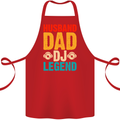 Husband Dad DJ Legend Fathers Day Cotton Apron 100% Organic Red